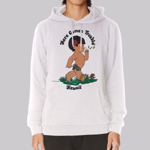 Here Comes Trouble Hawaii Cartoon Sweatshirt