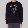 Hey Abbott Uterus Flip off Sweatshirt