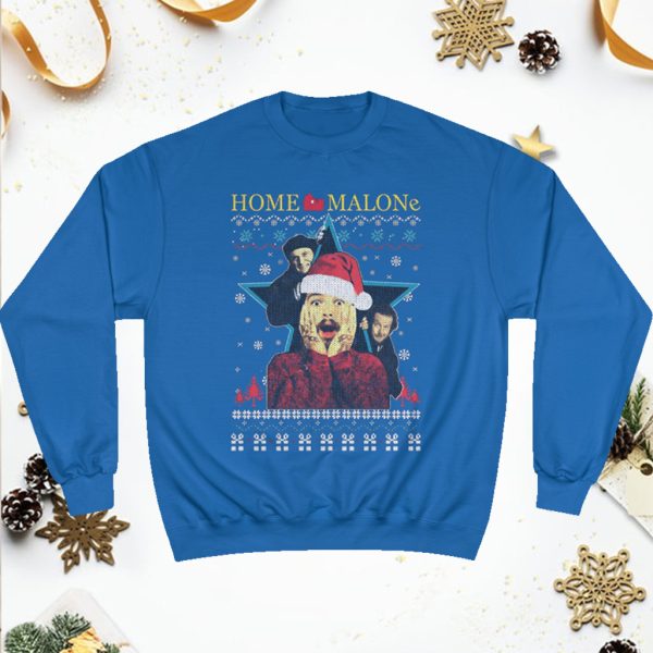 Home Malone Ugly Christmas Sweatshirt