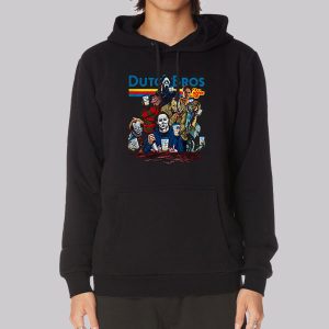 Horror Characters Dutch Bros Halloween Sweatshirt