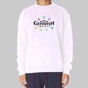 Hu Tao Game Anime Genshin Impact Sweatshirt 3 Hu Tao Game Anime Genshin Impact Sweatshirt 4