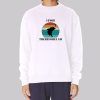 I Fish Therefore I Am Walleye Silhouette Sweatshirt