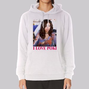I Love Poki Pokimane Open Sweatshirt