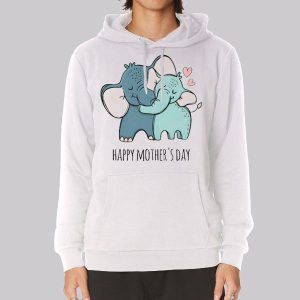 Illustration Happy Mothers Day Elephant Sweatshirt