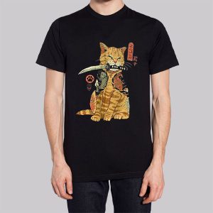 Illustration Orange Cat With Knife Sweatshirt 2 Illustration Orange Cat With Knife Sweatshirt 3