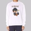 I’m Broke Kawaii Manga Genshin Sweatshirt