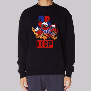 Insane Clown Posse Icp Rebel Flag Sweatshirt Insane Clown Posse Icp Rebel Flag Sweatshirt