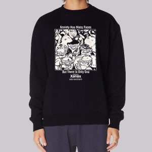 Inspired Anxiety Has Many Faces Sweatshirt Inspired Anxiety Has Many Faces Sweatshirt