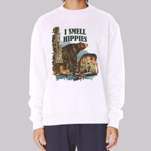 Inspired Art I Smell Hippies Sweatshirt 4