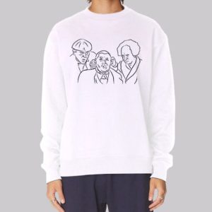 Inspired Line Art Three Stooges Sweatshirt 4