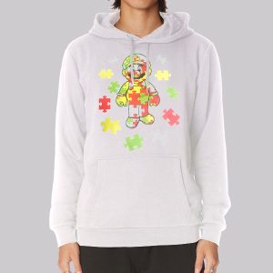 Inspired Puzzle Autism Mario Nintendo Sweatshirt
