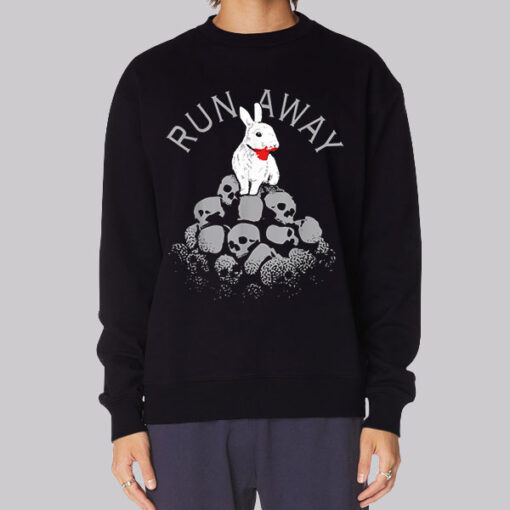 Inspired Run Away Bunny Skull Sweatshirt Inspired Run Away Bunny Skull Sweatshirt