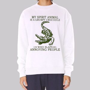 Inspired Spirit Crocodile Quotes Sweatshirt Inspired Spirit Crocodile Quotes Sweatshirt