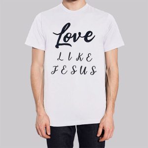 Inspired Text Love Like Jesus Sweatshirt 3