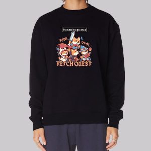 Its Time to Go on Shiba Quest Sweatshirt