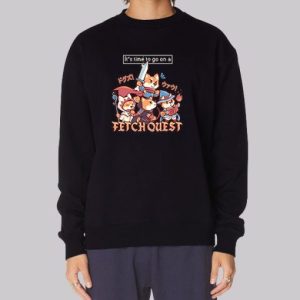 Its Time to Go on Shiba Quest Sweatshirt 3 Its Time to Go on Shiba Quest Sweatshirt 4