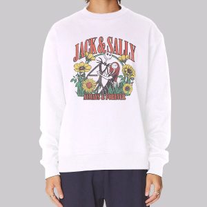 Jack and Sally Faces Always Forever Sweatshirt Jack and Sally Faces Always Forever Sweatshirt