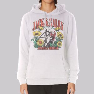 Jack and Sally Faces Always Forever Sweatshirt