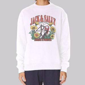 Jack and Sally Faces Always Forever Sweatshirt 4