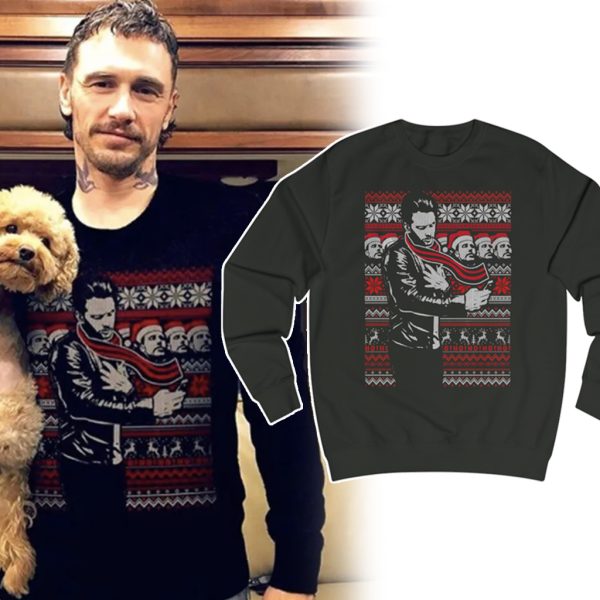 James Franco Selfie Christmas Sweatshirt