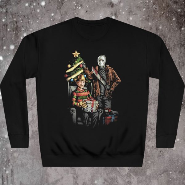 Jason Voorhees Vs Freddy Krueger Christmas Sweatshirt