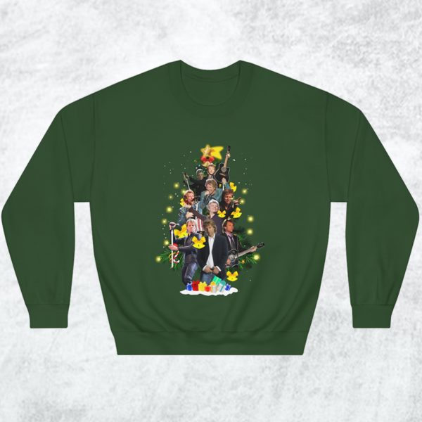 Jon Bon Jovi Christmas Tree Sweatshirt