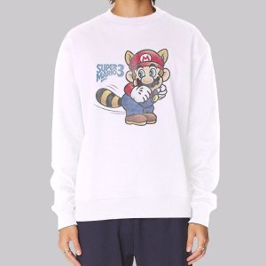 Kawaii Raccoon Tail Tanooki Mario Sweatshirt Kawaii Raccoon Tail Tanooki Mario Sweatshirt