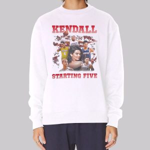 Kendall Jenner Starting 5 College Sweatshirt Kendall Jenner Starting 5 College Sweatshirt