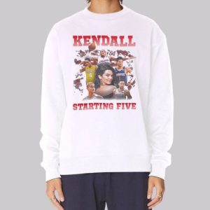 Kendall Jenner Starting 5 College Sweatshirt 3 Kendall Jenner Starting 5 College Sweatshirt 4