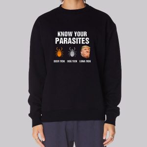 Know Your Parasites Luna Tick Deer Tick Dog Tick Sweatshirt Know Your Parasites Luna Tick Deer Tick Dog Tick Sweatshirt