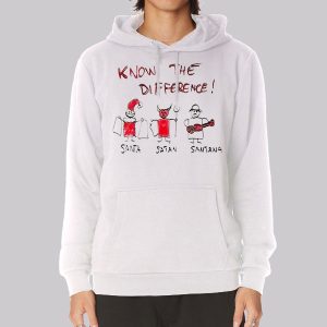 Know the Difference Santa and Satan Sweatshirt