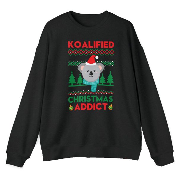 Koalified Christmas Addict Koala Christmas Sweatshirt