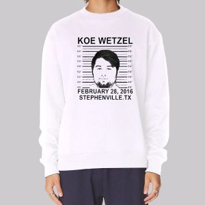 Koe Wetzel Mugshot Funny Sweatshirt Koe Wetzel Mugshot Funny Sweatshirt