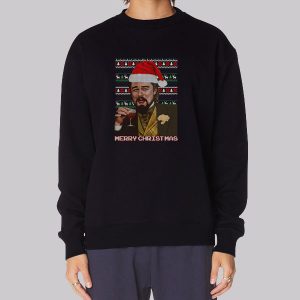 Leonardo Dicaprio Laughing Meme Christmas Sweatshirt