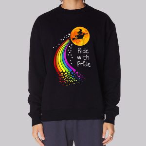 Lgbt Witch Ride With Pride Sweatshirt