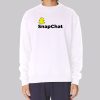 Logo Graphic Snapchat Sweatshirt