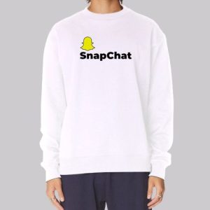 Logo Graphic Snapchat Sweatshirt 3 Logo Graphic Snapchat Sweatshirt 4