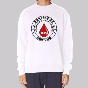 Logo Non GMO 100 Pureblood Sweatshirt Logo Non GMO 100 Pureblood Sweatshirt