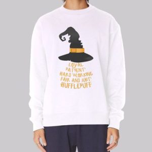 Loyal Patient Hard Working Hufflepuff Sweatshirt 4