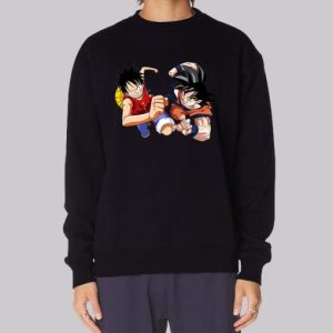 Luffy Son Goku Best Friend Sweatshirt 3 Luffy Son Goku Best Friend Sweatshirt 4