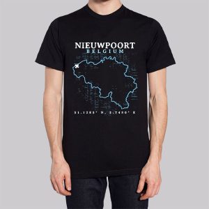 Map Nieuwpoort Belgium Sweatshirt 2 Map Nieuwpoort Belgium Sweatshirt 3