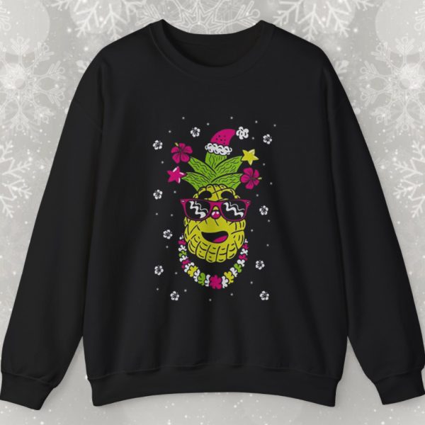 Mele Kalikimaka Hawaiian Pineapple Ugly Christmas Sweatshirt