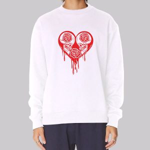 Meme Scary Face Goth Skull Sweatshirt