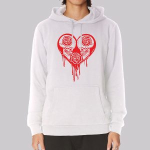 Meme Scary Face Goth Skull Sweatshirt