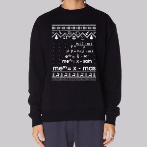 Merry Christmas Math Equation Ugly Sweatshirt