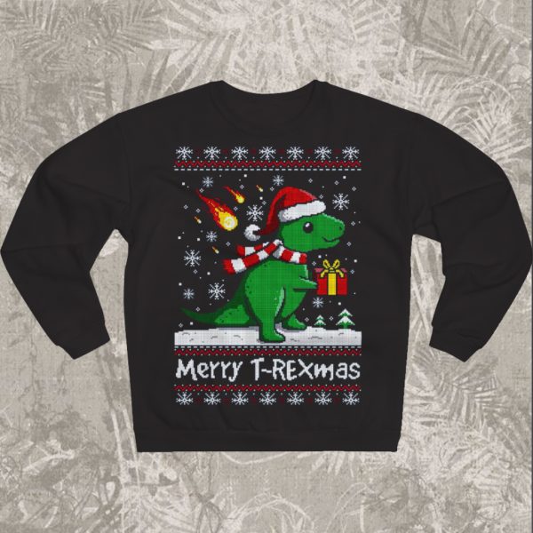 Merry T-Rexmas Merry Christmas Gift Sweatshirt