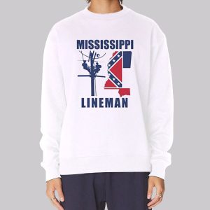 Mississippi Flag Power Lineman Sweatshirt
