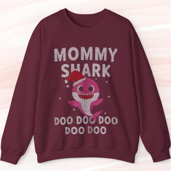 Mommy Shark Christmas Hat Sweatshirt