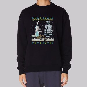 Morty Tis the Season to Get Schwifty Sweatshirt Morty Tis the Season to Get Schwifty Sweatshirt