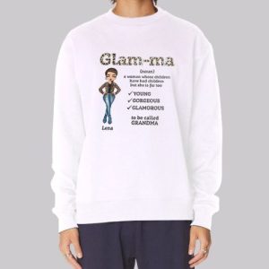 Mothers Day Gift Grandma Glamma Sweatshirt 4